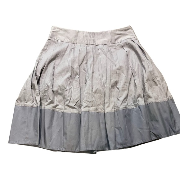 NWT Anthropologie Elevenses Gray Cotton Mini Skirt Size 6 - Picture 6 of 10